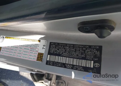 2008 Toyota Prius из США, поврежденный, VIN JTDKB20U683409101